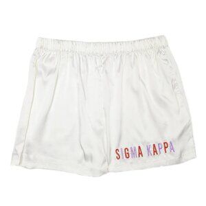 Satin Sleep Shorts - Sigma Kappa
